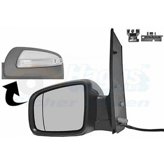 Mercedes Vito.111,115,116Cdı 2011 Ayna Kapağı Sol Sınayal Delıklı (Oem No:A0008111222)