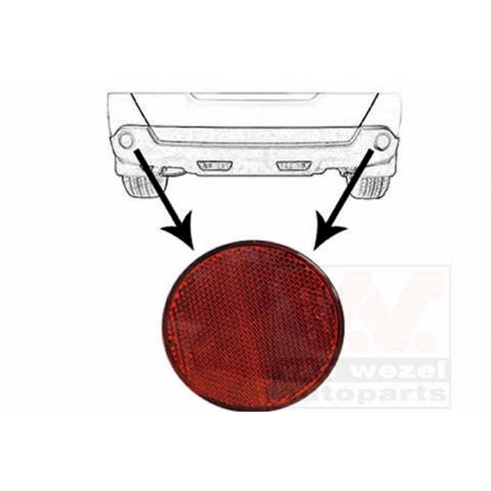 Xtraıl (T30, T31) : Juke (F15) 14  2005 2006 Reflektör Arka . (Oem No:26560Eq000)