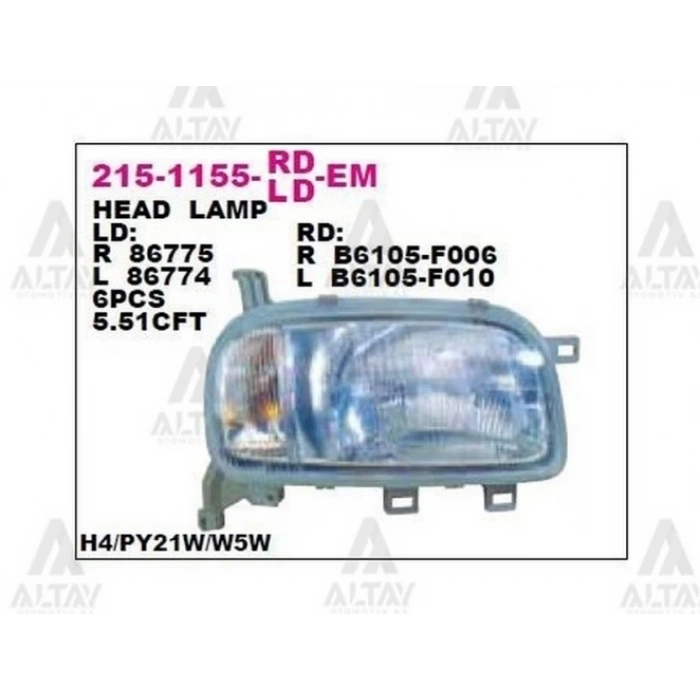 Far Micra  1993-1997 Sol (1 Adet) (Oem No: B6105-F010)