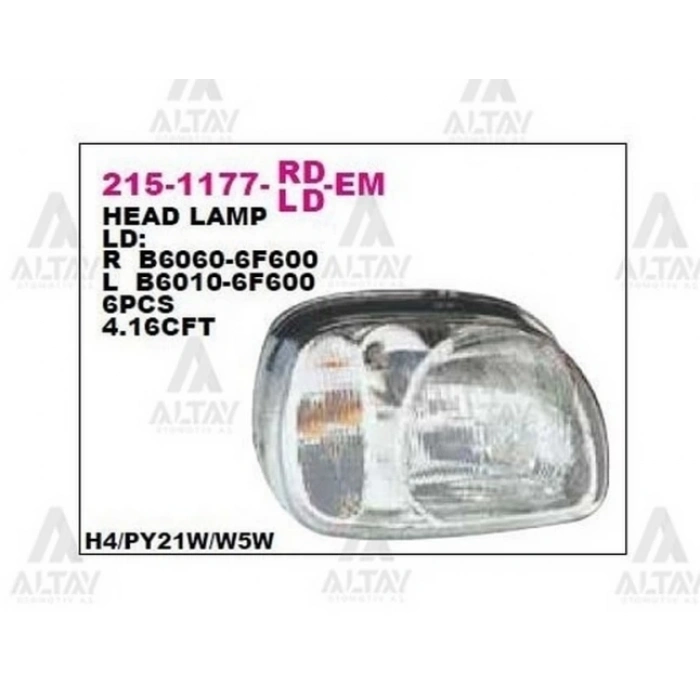 Far Micra  1998-1999 K11 Sol (1 Adet) (Oem No: B6060-6F600)