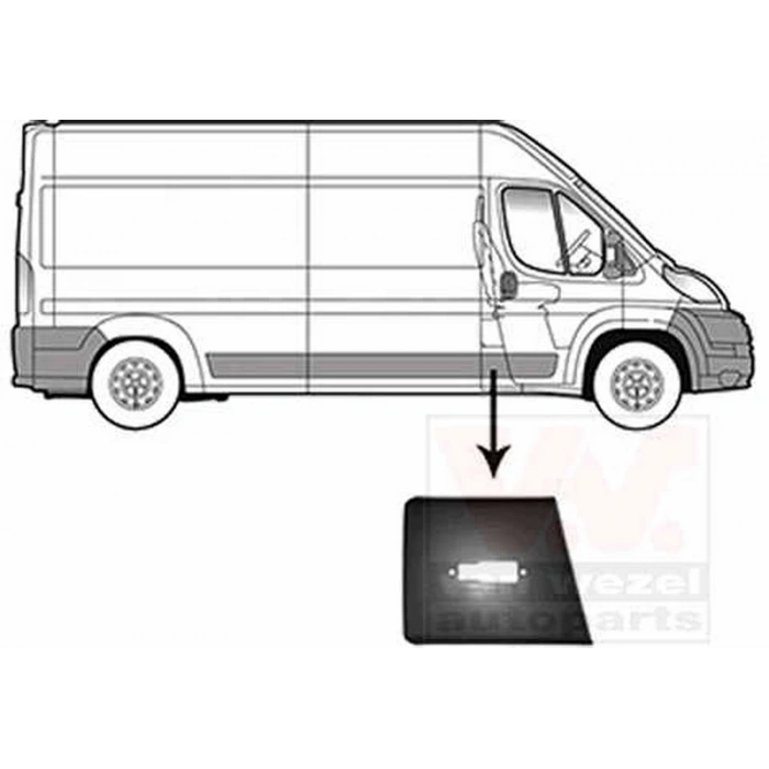Boxer Iıı 2006  Orta Direk Çıtası Sağ  ( Sinyal Delıklı ) (Oem No:8547W3)