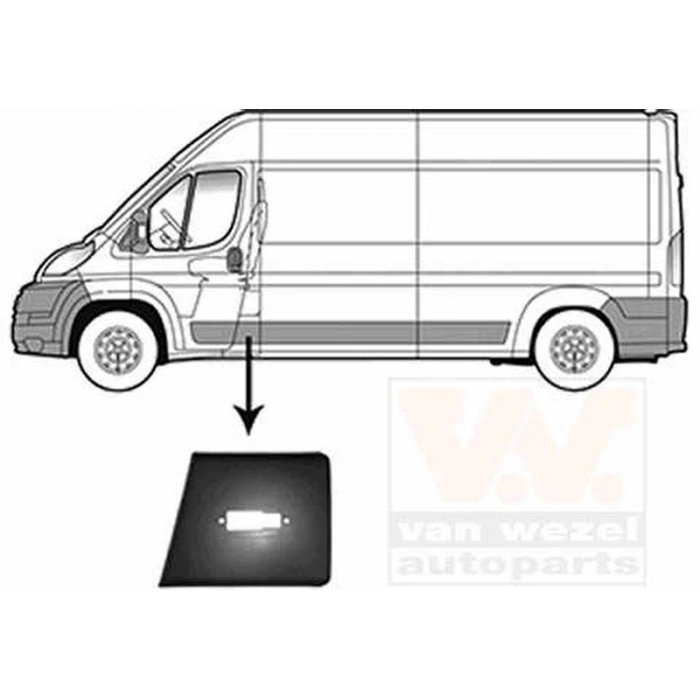 Boxer Iıı 2006  Orta Direk Çıtası Sol  ( Sinyal Delıklı ) (Oem No:8547W5)