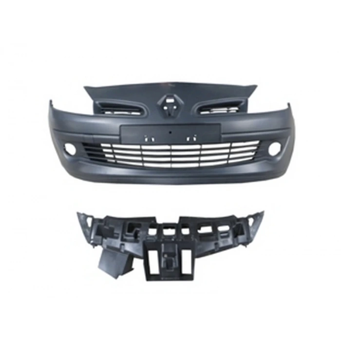 2006-2009 Renault Clio Hb Ön Tampon Siyah (Sis Delikli Kendinden Bantlı (Panjur İç Braketli) Tw) (Oem No:7701208681)