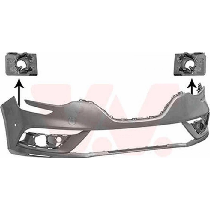 2016-2019 Renault Megane Iv Sd-Hb- Ön Tampon Siyah (Braketi İle Birlikte) (Sensör Delikli) (Tyg) (Adet) (Oem No:620229853R)