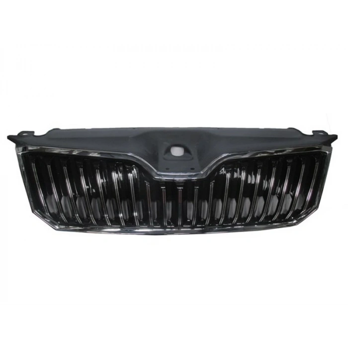 2015-2018 Skoda Superb Ön Panjur Siyah Çerçeveli-Nikelaj Çıtalı Tyg Oem No: 3V0853653Afod