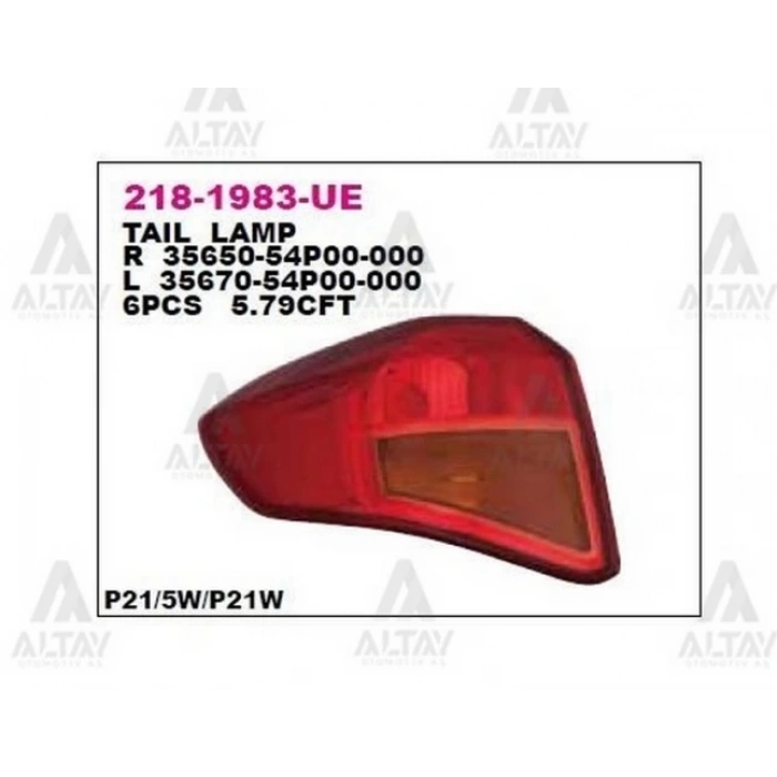 Stop Lambası Vitara 2015 Sonrası  Sağ (Oem No:35650-54P00-000) (Adet)