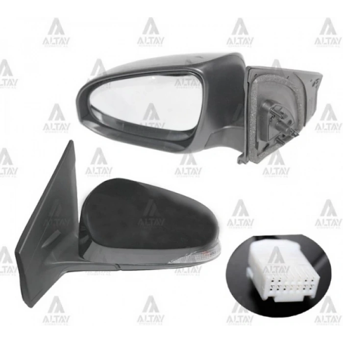 Toyota Auris 2013-2016 Dış Dikiz Aynası Elektrikli Isıtmalı Sinyalli Sol (Oem No:87940-02620) (Adet)
