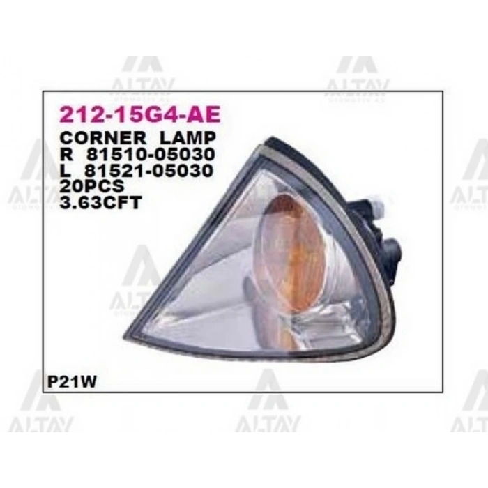 Sinyal Lambası Avensis 2001-2002 Duylu Sol (1 Adet) (Oem No: 212-15G4L-Ae)