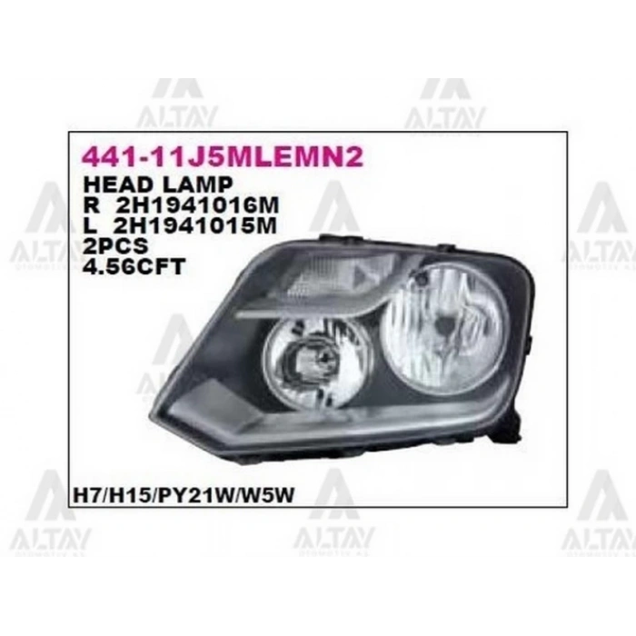 Far Amarok 12= (H7-H15) Sol (1 Adet) (Oem No: 2H1941015M)