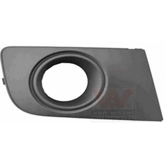Volkswagen Amarok 2011-2016 Sis Lamba Kapağı Sağ Delikli Siyah - Çerçevesi Nikelajlı (Adet) (Oem No:2H0807490A9B9)