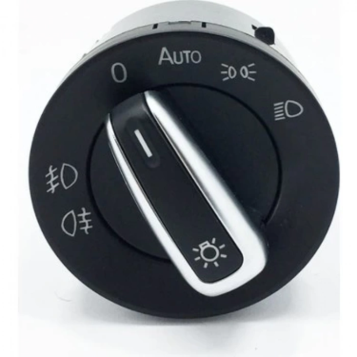 Volkswagen Golf6 Golf7 Jetta Caddy4 Passat T6 2010  Far Anahtarı Sıslı  Auto Krom (Oem No:3C8941431A)