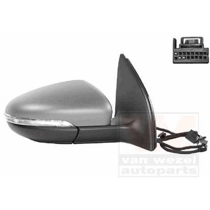 Volkswagen Golf6 2009 2013 Dış Dikiz Aynası Sağ Elektrıklı Otomatık Katlama  Vm 6197Nebctr (Oem No:5K0857508Af)