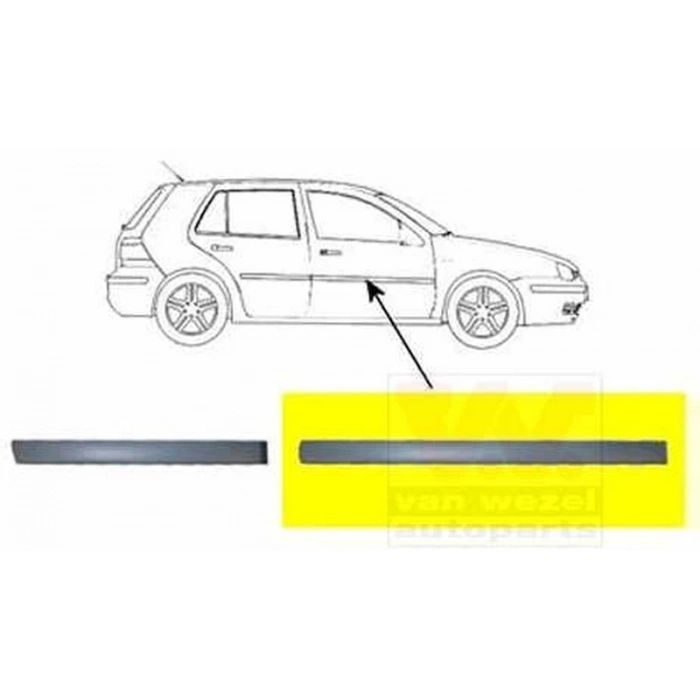 Volkswagen Golf4 Bora 1998 2005 Kapı Bandı Ön Sağ 4 Kapılıya Göre (Oem No:1J4853516Ggru)
