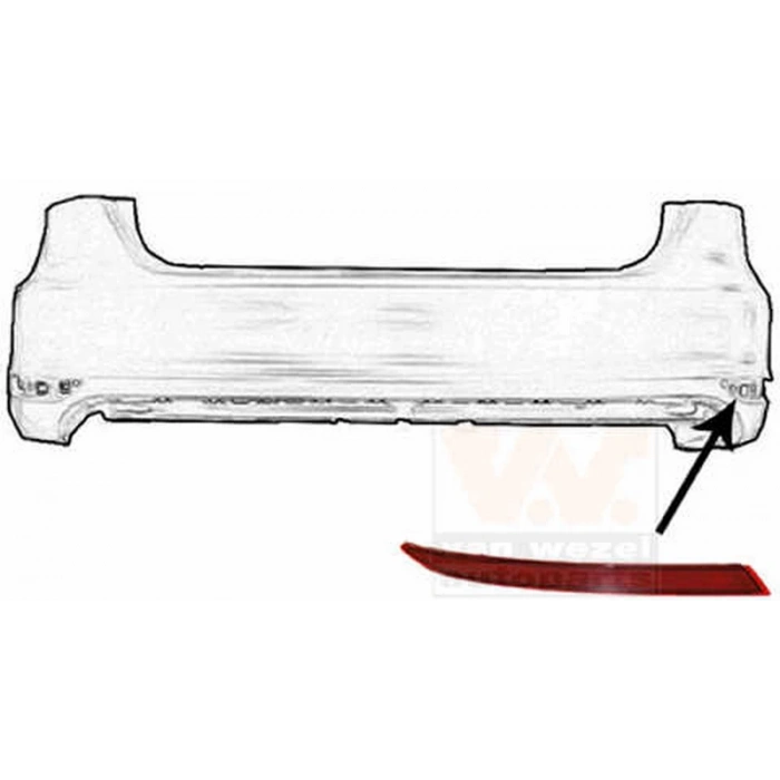 Reflektör Jetta Sağ 2010-- Oem No: 5C6945106A