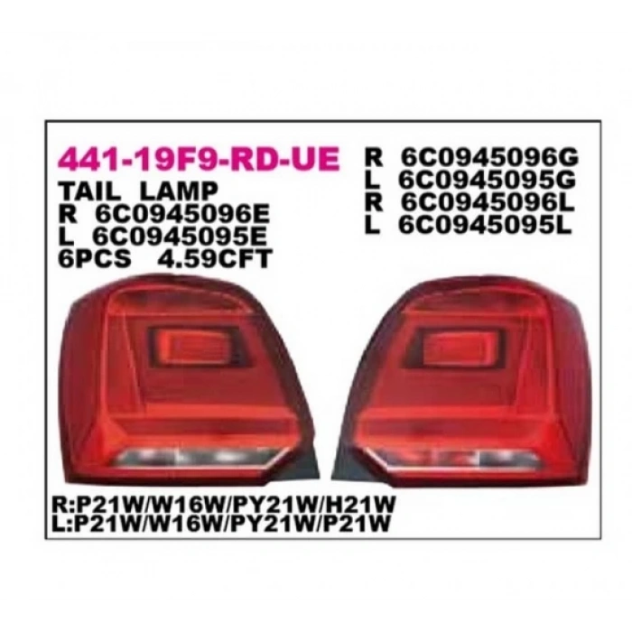 Stop Lambası Polo 14= Sağ (1 Adet) (Oem No: 6C0945096)