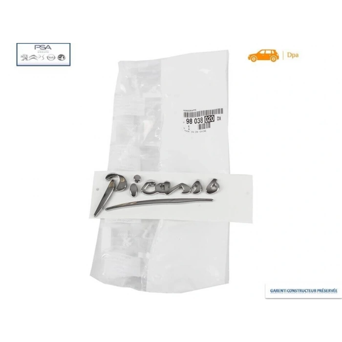 Arka Pıcasso Yazı Psa Psa Bm Oe-Psa (Oem No: 98038020Dx)