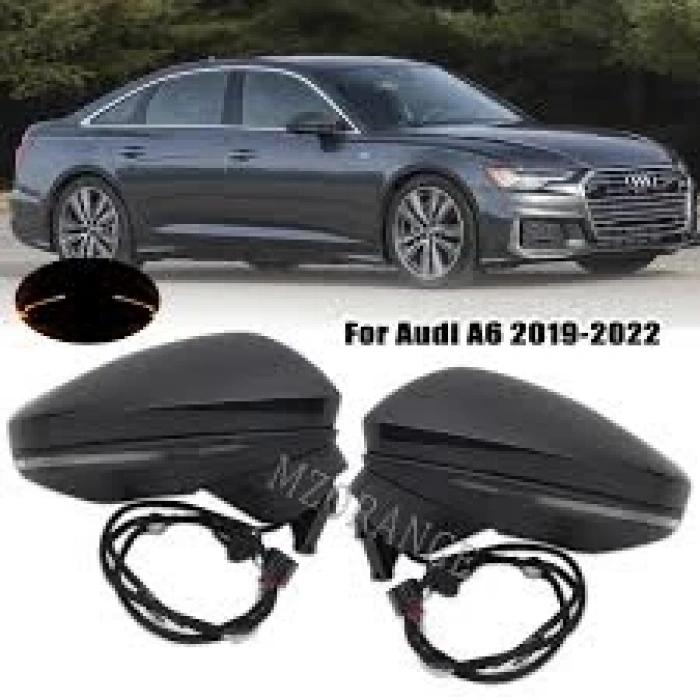 Audı A6 Ayna Kapağı 2019--Den İtibaren; Astarlı Blıs Delikli Sağ (Oem No: V-5010)