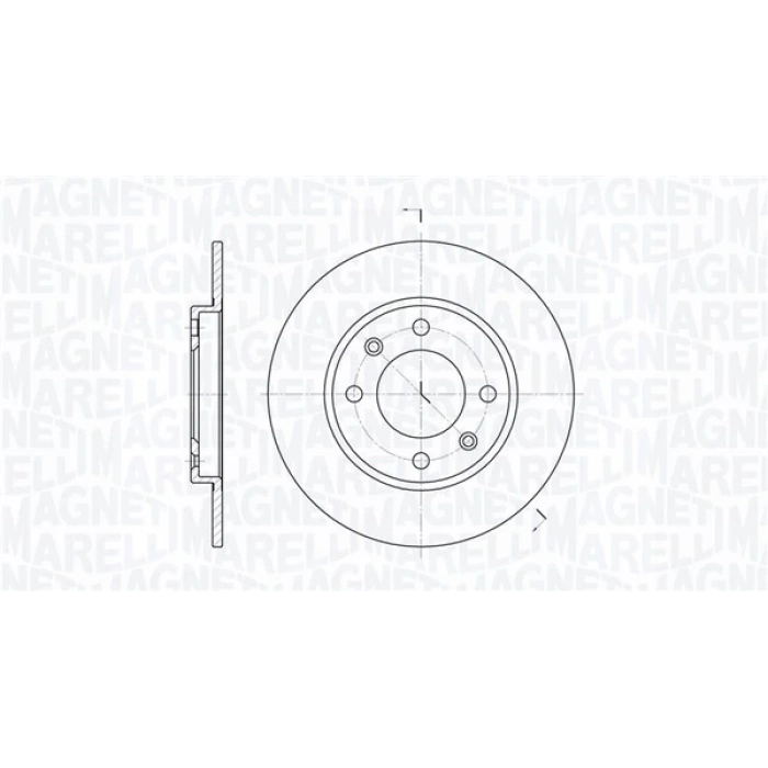 Erp Fren Diski Arka Psa 106/206/306/Saxo Bm 91- (Oem No: 1687775280)