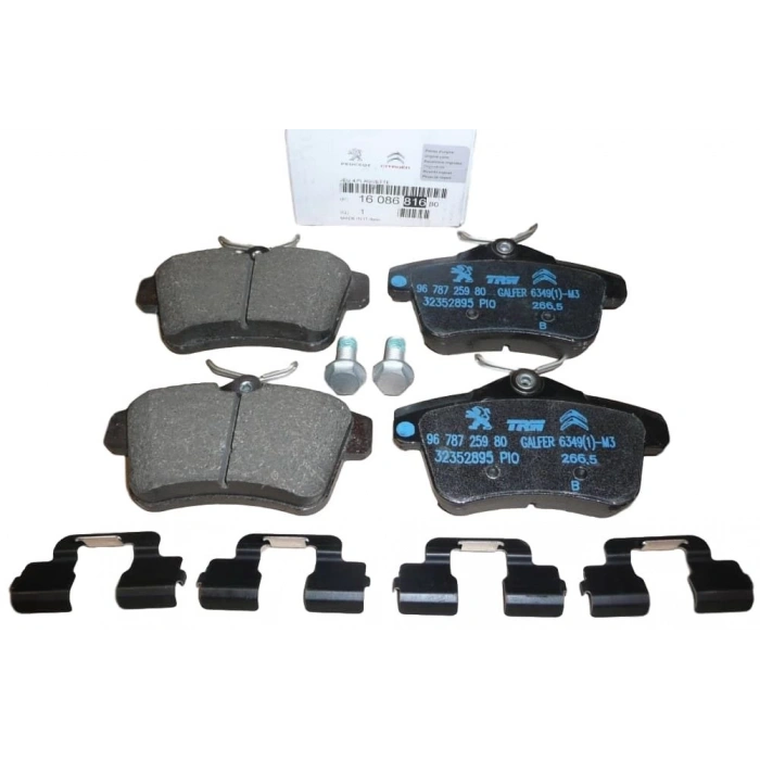 Fren Balatası Arka Psa 308/3008/5008 09- (Oem No: 1608681680)