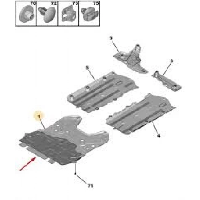 Motor Alt Muhafaza C4 Pc2 Psa Peugeot 97-00 (Oem No: 9816497080)