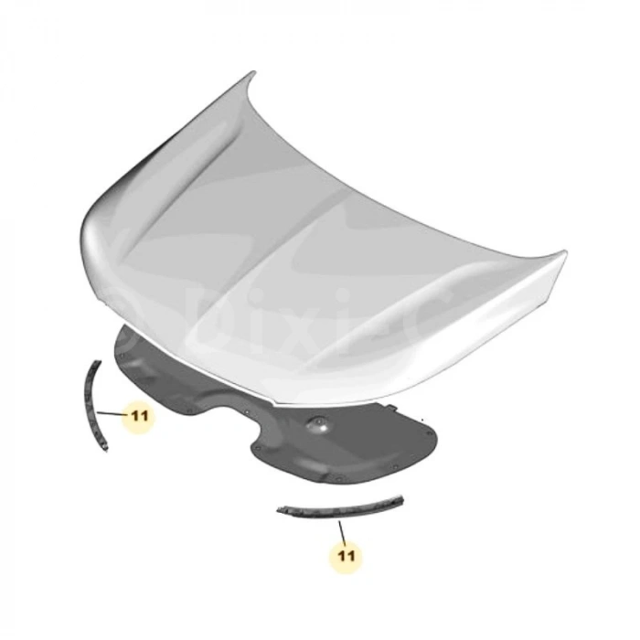 Motor Kaput Fıtılı : Sol Opel Grandland X Bm 18- (Oem No: Yp00153780)