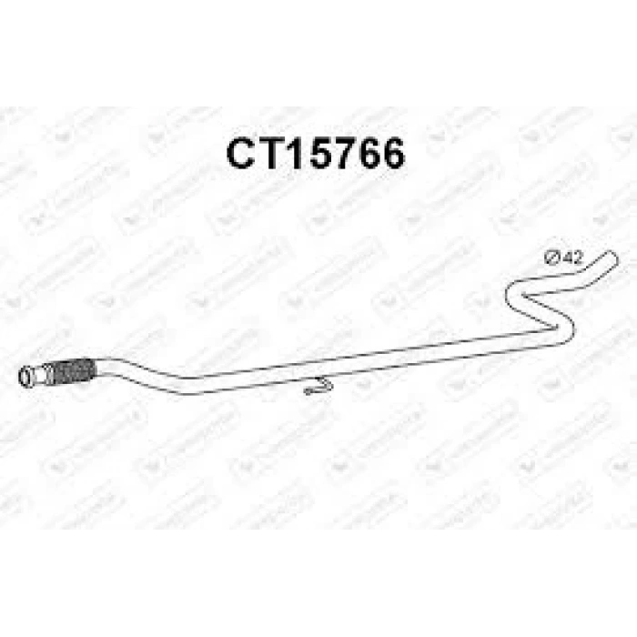 Orta Egsoz Borusu Psa 301 1.6 Hdı 2013- (Oem No: 1608694080)