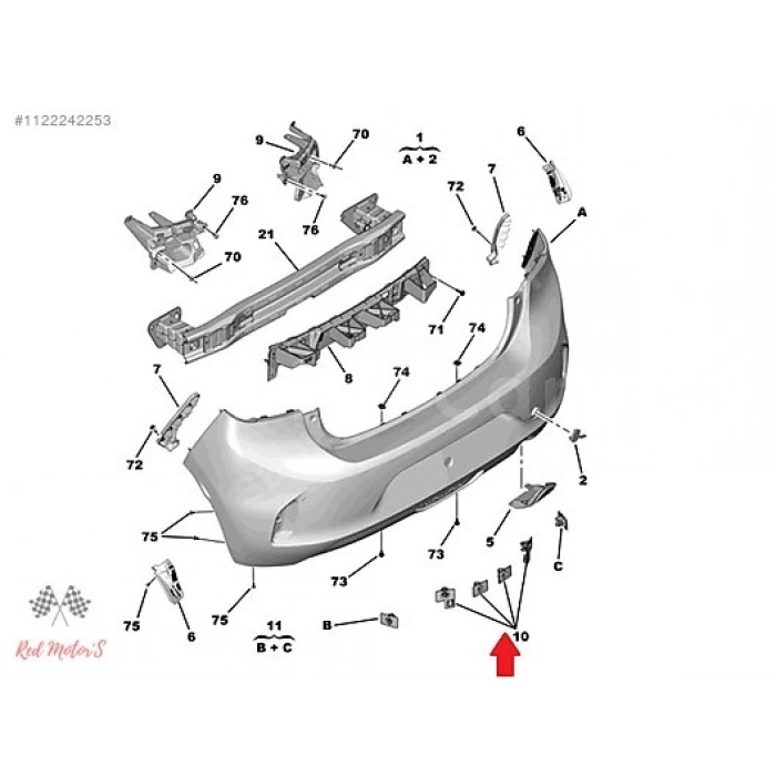 Park Sensörü Yuvası : Ön/Arka Opel Corsa F Bm 20- (Oem No: 166382761T)