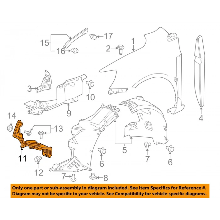 Radyatör Yan Deflektörü Opel Aveo T300 Bm 12- (Oem No: 95351686)
