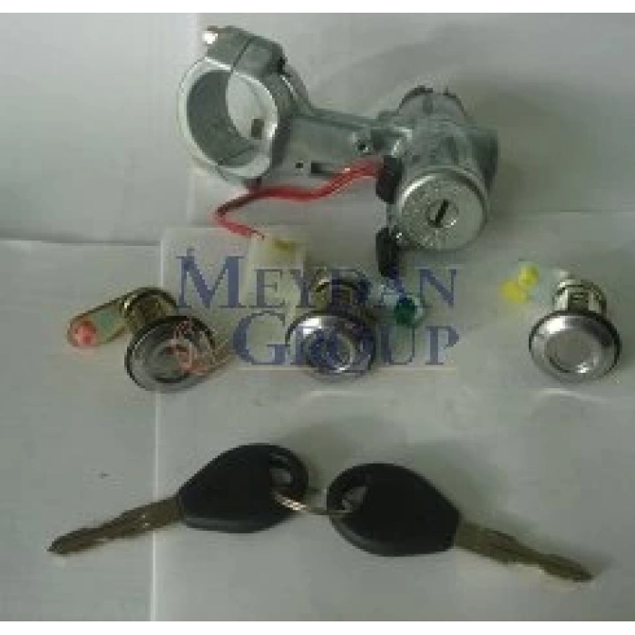 1998-2002 Nissan Micra K11 Kontak Kilit Seti (3Lü) (Kontak-Kapı-Bagaj) (Termikli) (Adet)