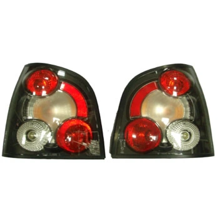 2002-2005 Volkswagen Polo 5 Modifiye Stop Lambası Sağ-Sol Set 2 Parça Siyah-Kırmızı-Kırmızı-Beyaz (Adet)