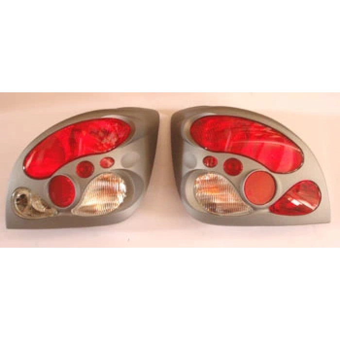 2000-2002 Ford Fiesta Modifiye Stop Lambası Sağ-Sol Set 2 Parça Gri-Kırmızı-Beyaz (Tyc) (Adet)