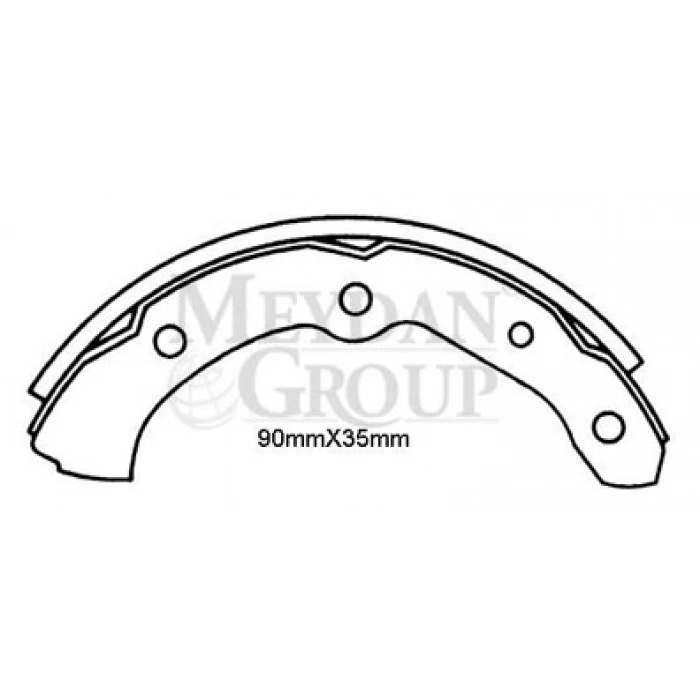 1997-2005 Daıhatsu Hijet Minibüs Ön Fren Pabucu (90X35)(Daıwa) (Adet) (Oem No:449487701)