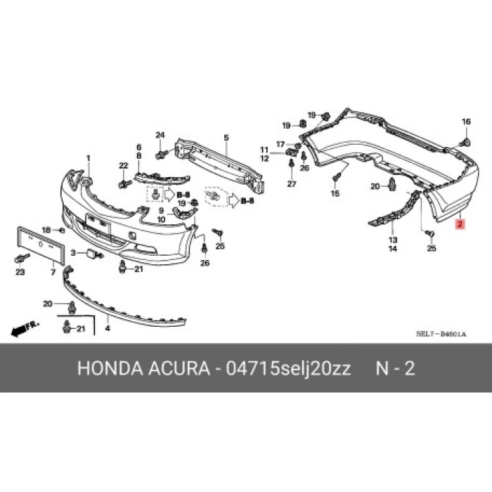 Tampon Cıty Arka 06-09 (Oem No: 04715-Sel-J20Zz)