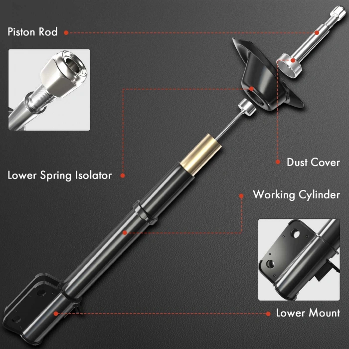 Amortısör Ön Sol Kore Rıo Benzın-Dızel 2000-2002 (Oem No: 0K30A34900J)