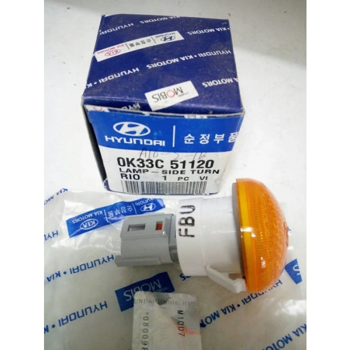 Sinyal Lambası Çamurluk Rıo 00-02 Sarı R-L (Oem No: 0K33C-51-120)