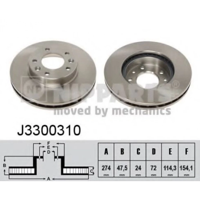 Fren Diski Ön Kore Carnıval Dızel 99-07 (Oem No: 0K55233251)