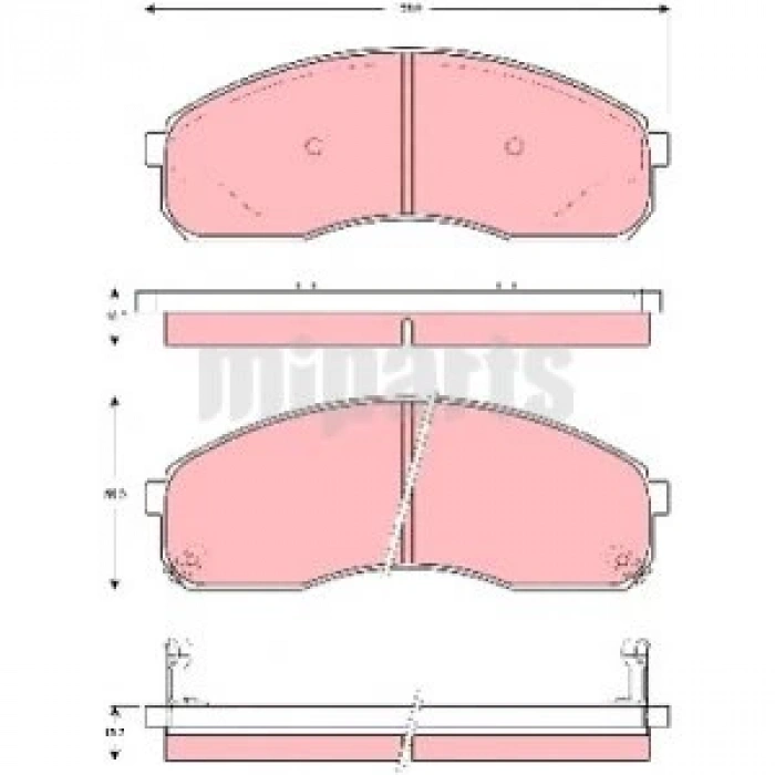 Fren Balata Pregıo  97-04 / Bongo K2500 12-16 Ön Eco (Oem No: 0K75A-33-28Z)