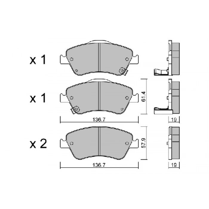 Balata Ön Fren Corolla D4D 07-14 Aurıs 09-12 None (Oem No: 1001Blf3007113)