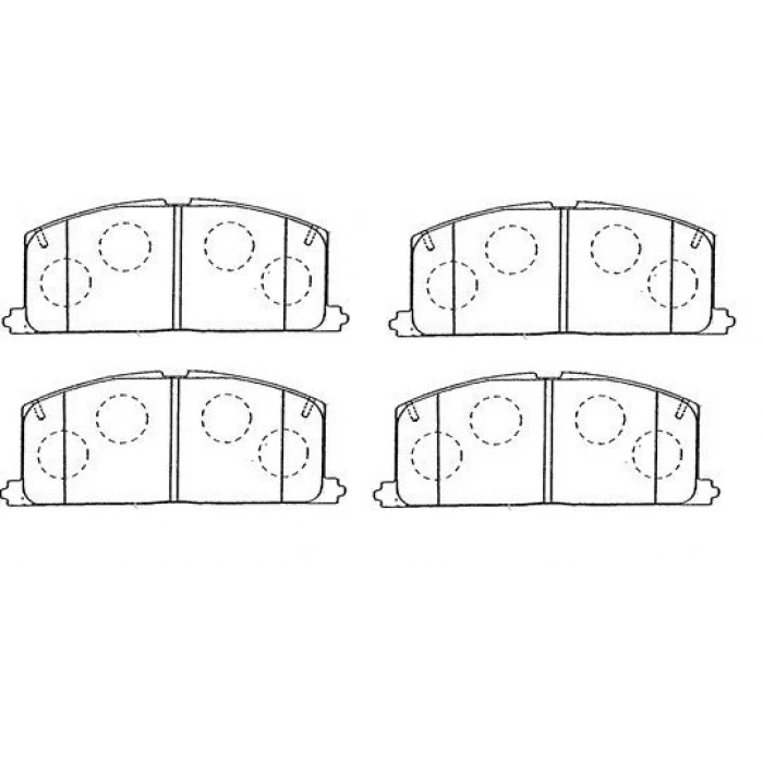 Ön Fren Balatası Corolla 87-95 Karbüretörlü None (Oem No: 1001Blf3095115)