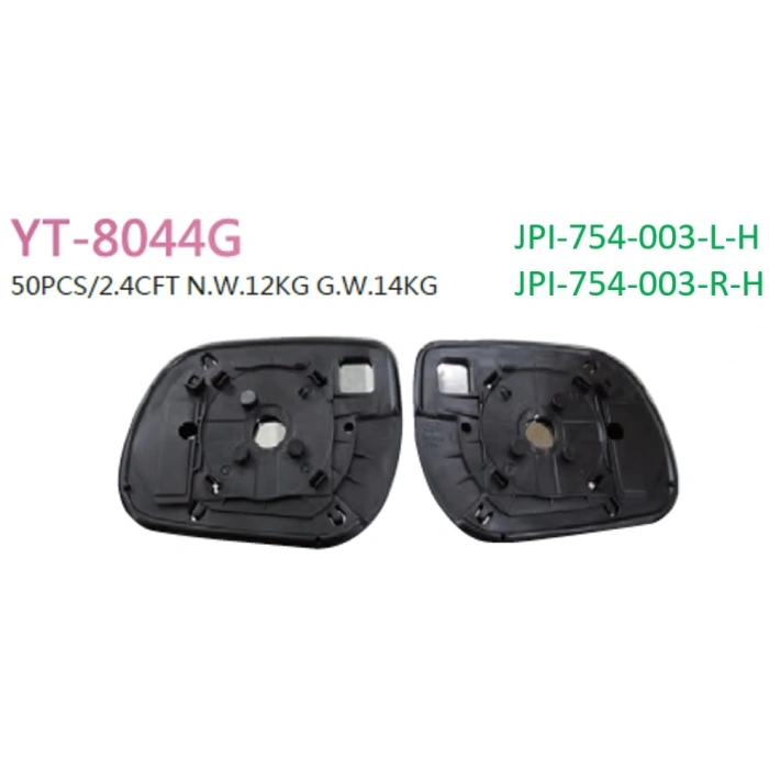 Cam Dış Dikiz Aynası Rav4 0609 Sol None (Oem No: 1007Cad2006096)