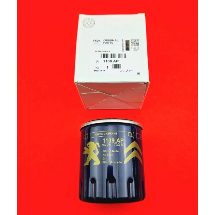 Yağ Filtresi Scudo 1.9 / 206 1.6 8V Tu5Jp / 206 2.0 S16 / 306 2.0 16V / 307 2.0Hdı (Oem No: 1109Ap)