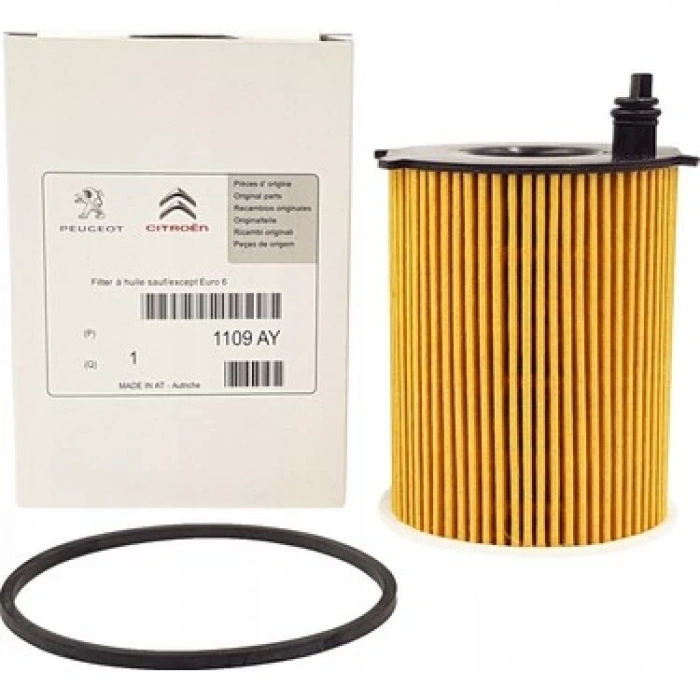 Yağ Filtresi 206 / 307 / 308 / 407 / C3 / C4 / Fiesta 02=Den İtibaren; 1.4 Hdi-1.6 Hdi (Oem No: 1109Ay)