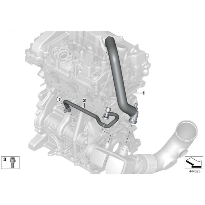 Havalandırma Hortumu Bmw F20 Lcı-F21 Lcı-F22-F22 Lcı-F23 Lcı-F30 Lcı-F31 Lcı-F34 Gt-F35-4F32-F33-F36-5G30-G31-6G32-7G11-G612-X3 G01 B38-B48 10-18 (Oem No: 11157623746)