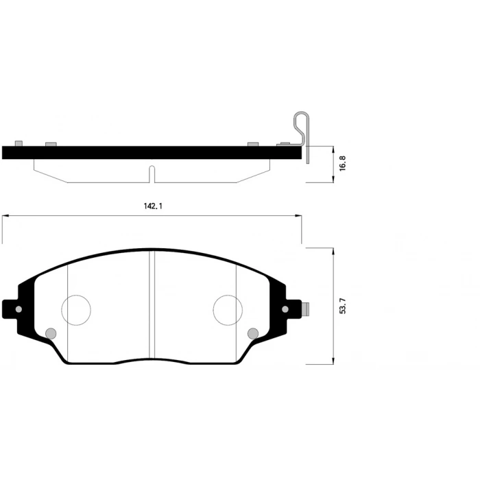 Fren Balatası Chevrolet Aveo 12- Ön None (Oem No: 1202Blf3004051)
