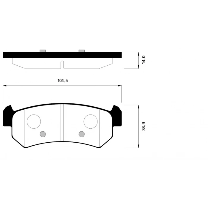Fren Balatası Cehvrolet Lacetti 04-16 Arka None (Oem No: 1202Blf3004065)