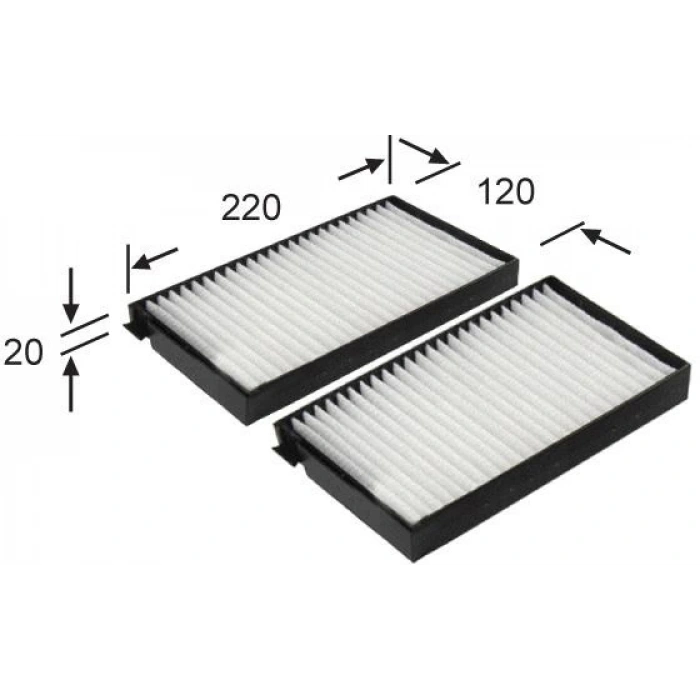 Filtre Polen H1 08 None (Oem No: 1220Fpn8009001)