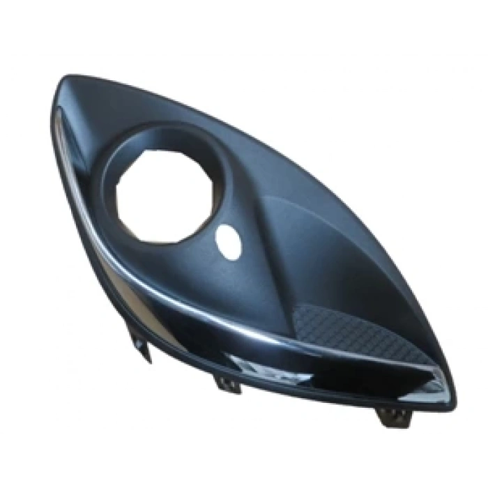 Opel Corsa D 2011-2014 Sis Lamba Kapağı Sol Siyah - Nikelaj Kaplamalı Delikli (Tüv)(Tyg) (Oem No: 1400873)