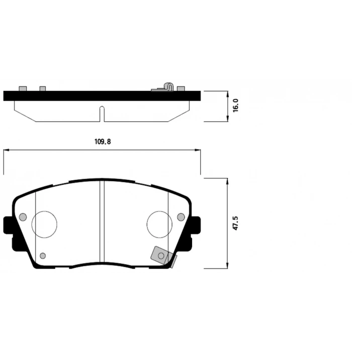 Fren Balatası Picanto 11- Ön None (Oem No: 1511Blf3011001)