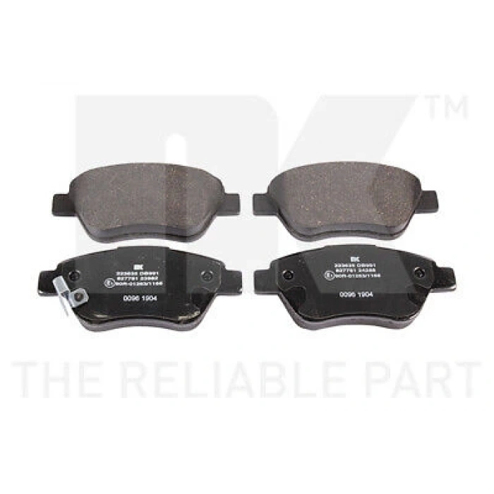 Fren Balatası Ön Küçük Tıp 257 Mm Dıskler İçin Opel Corsa D Adam Z12Xep A12Xer Z14Xep A14Xer A13Dtc Z13Dtj 07- (Oem No: 1605153 1605258)