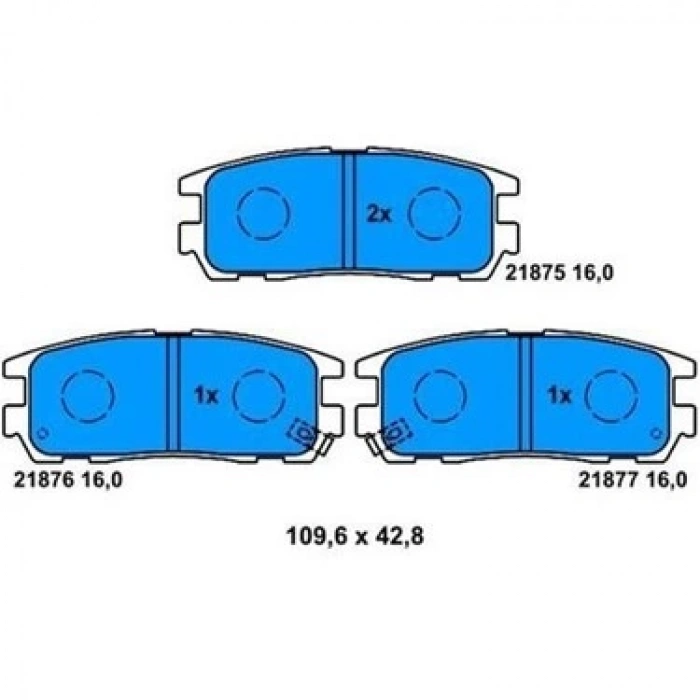 Fren Balatası Arka Opel Frontera A Bm 92-98 (Oem No: 1605851)